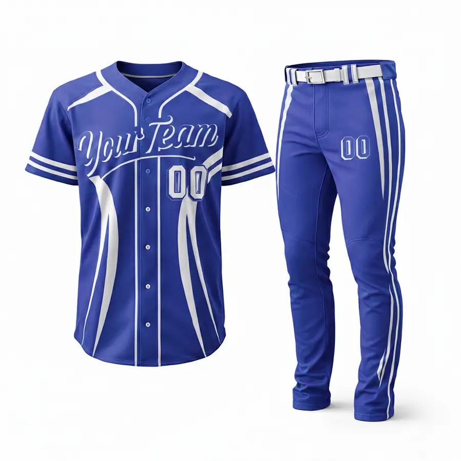 Custom Colors Base Ball Set High Quality Men Wholesale Sportswear Breathable Quick Dry 100% Polyester Anti-Bacterial Winter — Zefal Industries product photograph 2 of 2