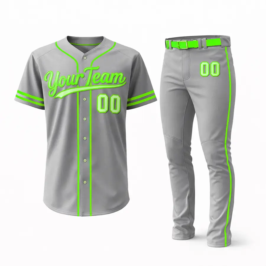 Customized Digital Print Button Jersey Men Breathable Polyester Anti-Bacterial Full Sleeve Blank Softball Jersey 2025 Wholesale — Zefal Industries product photograph 2 of 2