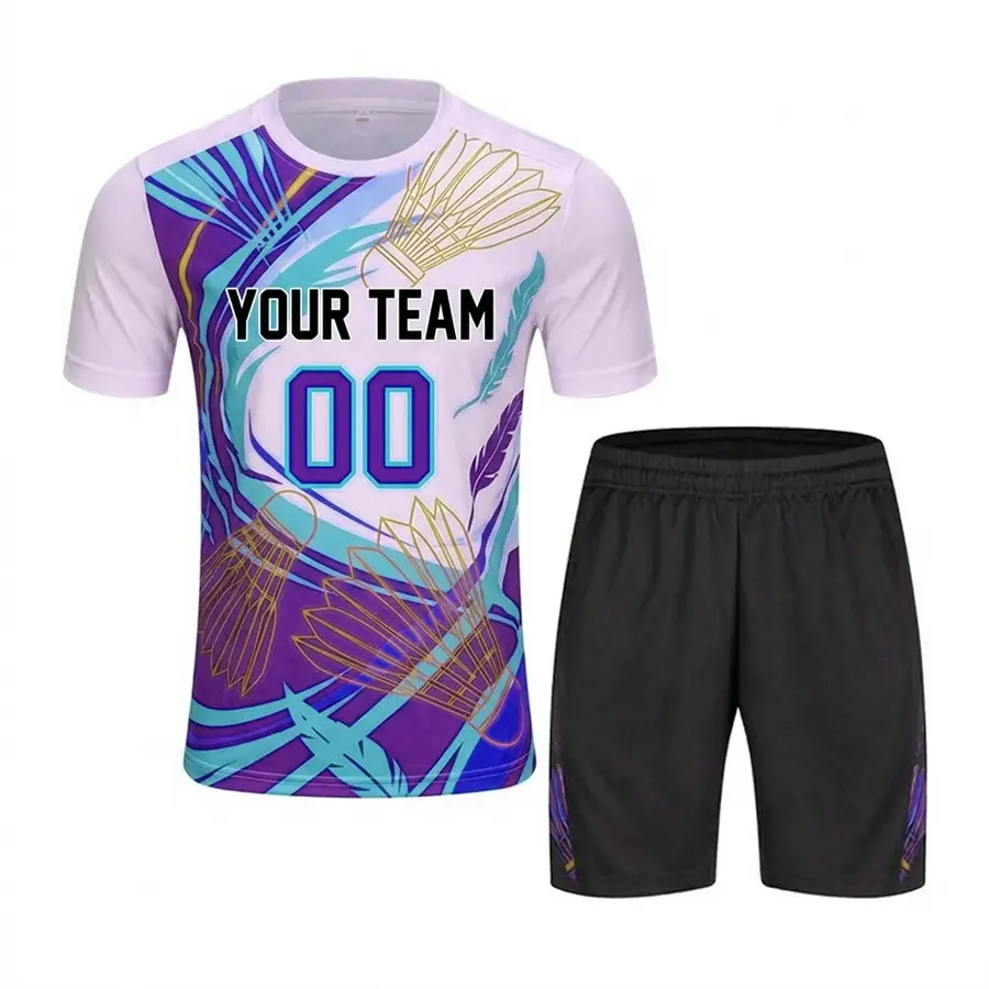 High Quality Customised Men's Anti-Bacterial 100% Polyester Winter Tennis Wear with Digital Print for Sale — Zefal Industries product photograph 2 of 2