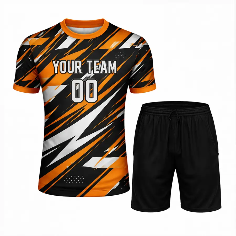 Sports Custom Digital Print Breathable Anti-Bacterial 100% Polyester Winter Shirt & Shorts — Zefal Industries product photograph 1 of 2