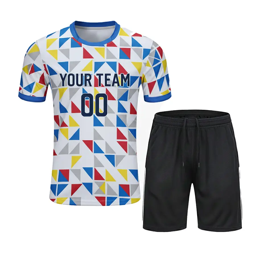 Customized Digital Print Anti-Bacterial Winter Men Clothing Quick Dry Breathable Tennis Shirt Sets — real Zefal Industries product photograph