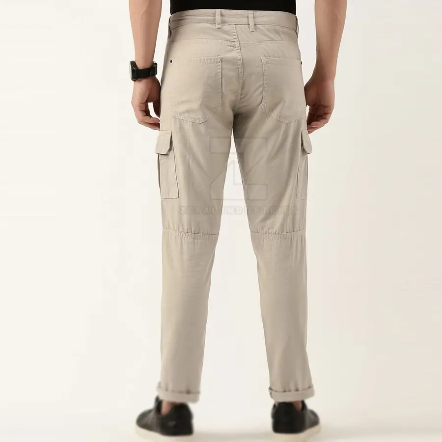 Fashionable Custom Men's Cargo Pants High Quality Comfortable Casual Straight Dark Mid Rise 100% Cotton Breathable Quick Dry — Zefal Industries product photograph 2 of 2