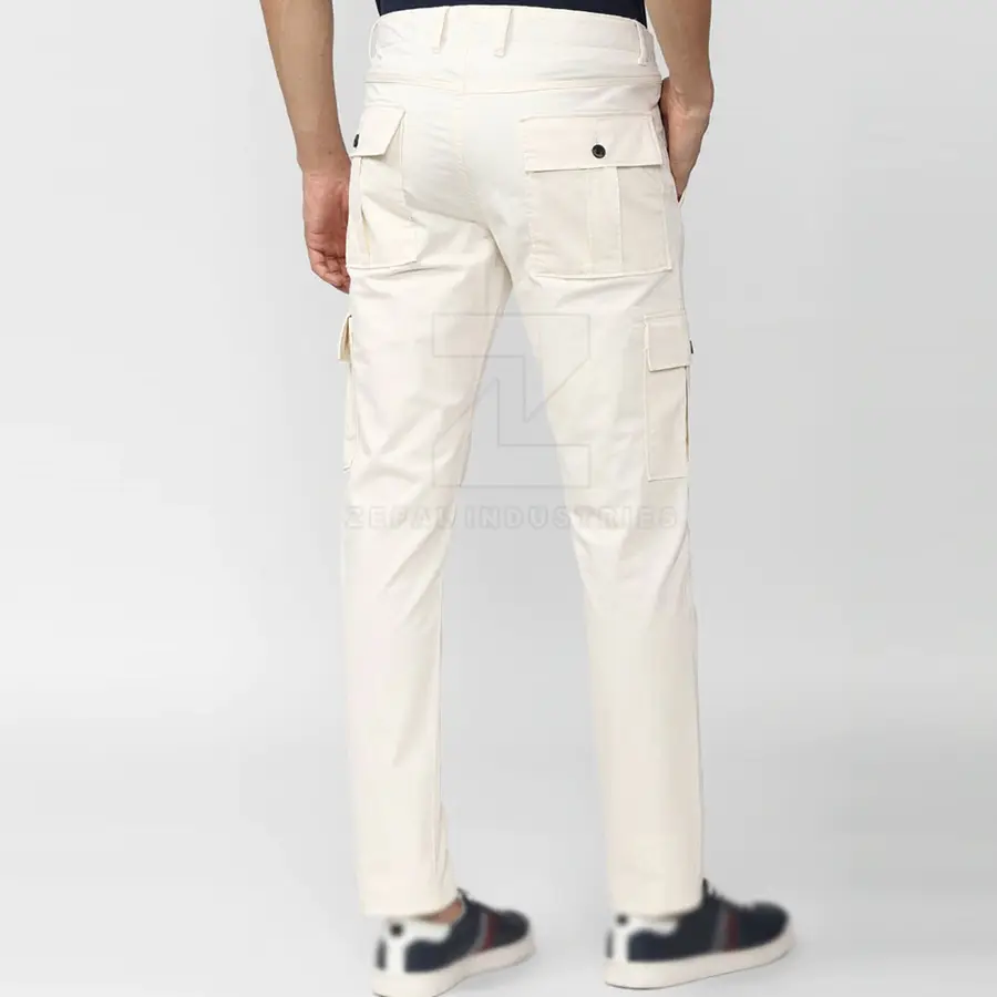 Lightweight 100% Cotton Casual Straight Dark Cargo Pants Men-Running Streetwear Style Customized Logo Eco-Friendly Quick Dry — Zefal Industries product photograph 2 of 2