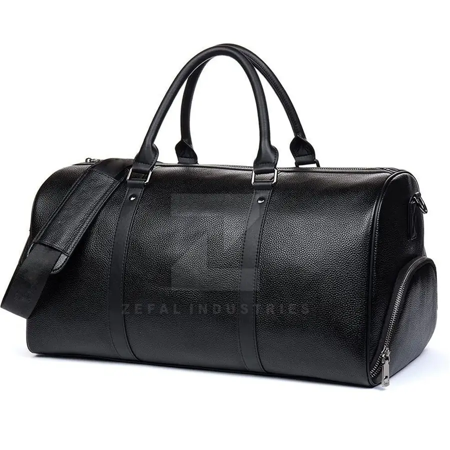 Pakistan Manufacturer 2025 High Quality Leather Lightweight Eco-Friendly Casual Travel Duffle Bags Zipper Closure OEM Service — Zefal Industries product photograph 2 of 2