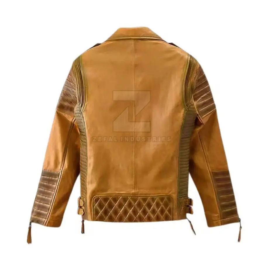 Winter Formal Leather Jacket Pakistan Made Custom Solid Color Waterproof Windproof Front Logo — Zefal Industries product photograph 2 of 2