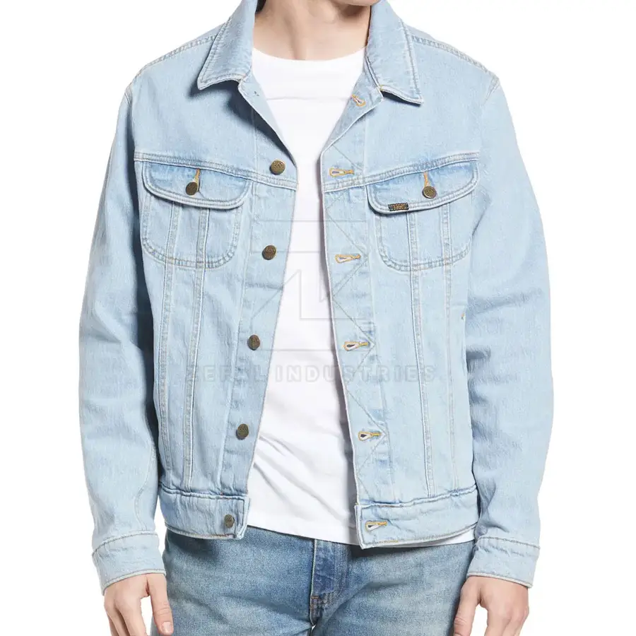 Easy Wear Men's Winter Jeans Jacket High Quality Customized Design Light Weight Comfortable Breathable Eco-Friendly Front Logo — Zefal Industries product photograph 2 of 2