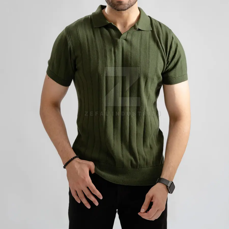 New Arrival Eco-Friendly Solid 100% Cotton Men's Embroidered for Shirts Short Sleeve Quick Dry Customizable Colors Logo High — real Zefal Industries product photograph