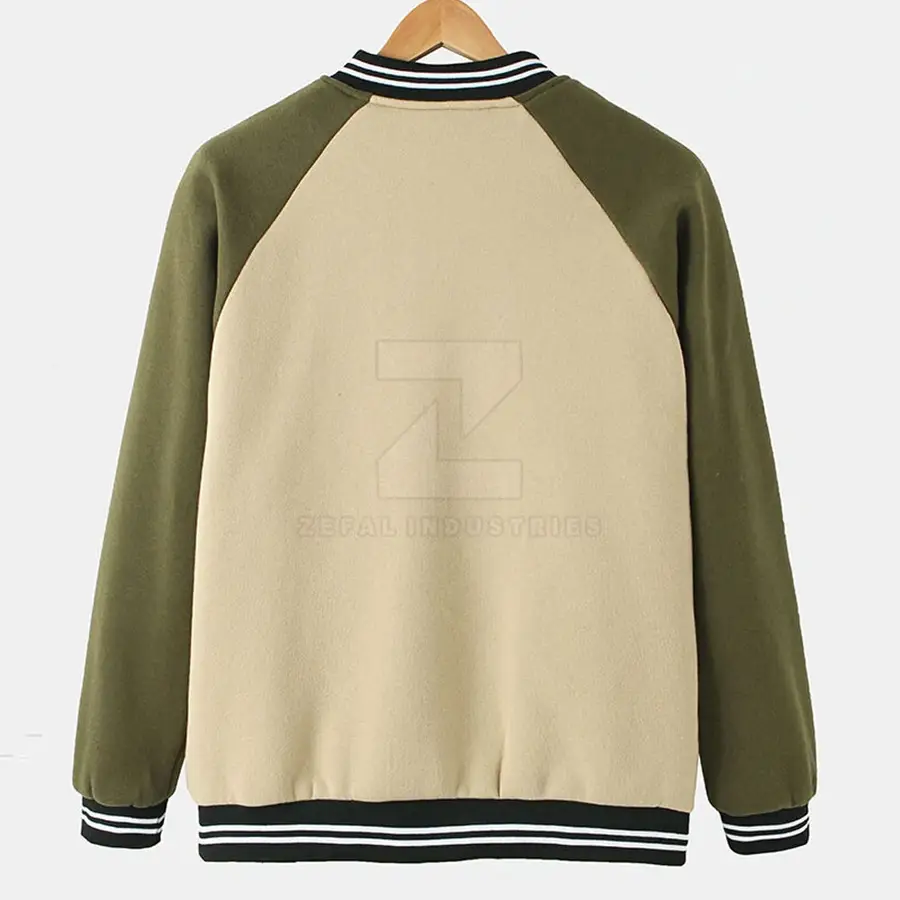 Unique Design Men's Letterman Jacket Stand Front 100% Cotton Eco-Friendly Breathable Winter Fashion Best Selling Customizable — Zefal Industries product photograph 2 of 2