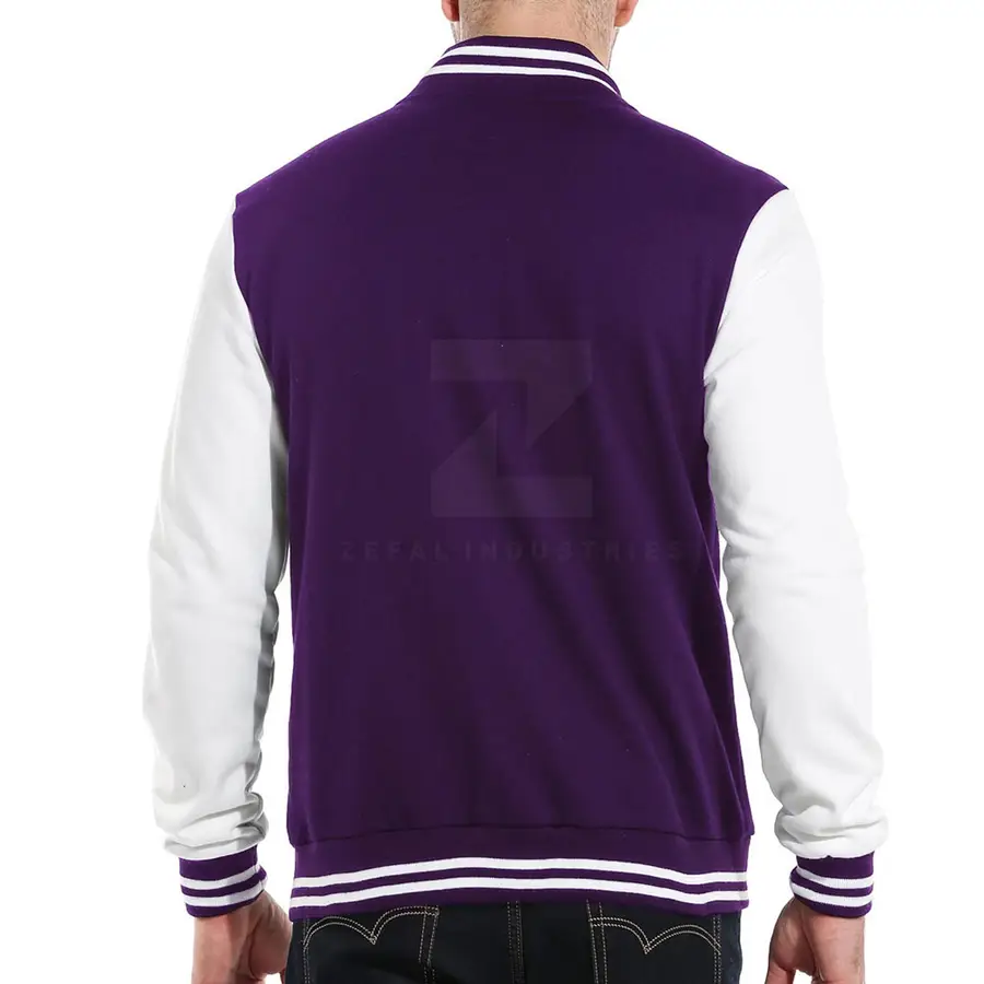 Unique Design Men's Letterman Jacket Stand Front Breathable Eco-Friendly Winter Jacket Best Selling Customizable Fashion Wear — Zefal Industries product photograph 2 of 2