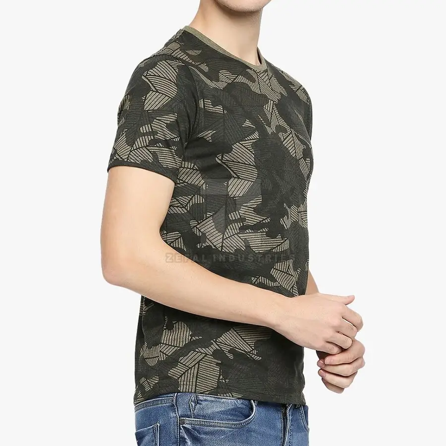High Quality 100% Cotton Light Weight Customized Color Eco-Friendly Breathable Casual Solid Regular Fit O-Neck Men's T-Shirt — Zefal Industries product photograph 2 of 2