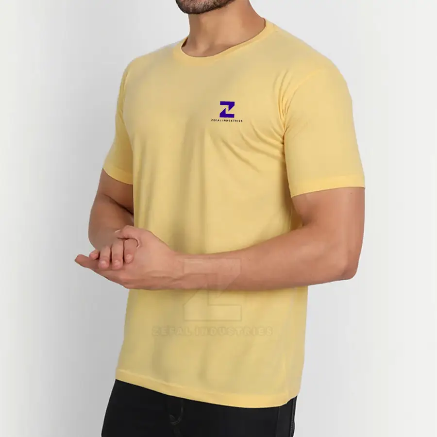 Regular Fit Casual Men's T-Shirt 100% Cotton Eco-Friendly Breathable Sleeve High Quality O-Neck Customized Options Online Sale — Zefal Industries product photograph 2 of 2