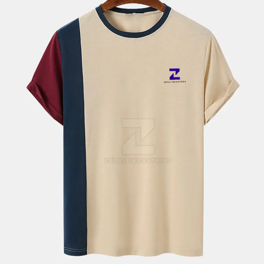 Best Selling Hot Sale High Quality Men's T-Shirt 100% Cotton Solid Eco-Friendly Breathable Knitted Regular Fit O-Neck Blank — real Zefal Industries product photograph