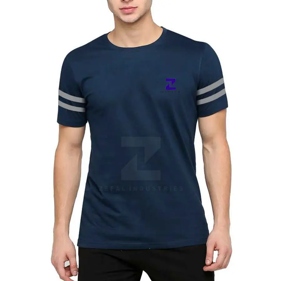 High Quality 100% Cotton Latest Design Men T-Shirts Classic Casual Breathable Eco-Friendly Customized Colors & Logo Regular Fit — Zefal Industries product photograph 1 of 2