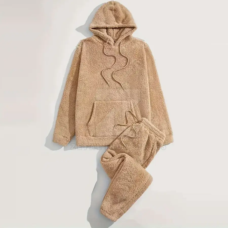Unique Style Custom Made Men Winter Hooded Plus Size 100% Cotton Tracksuits Solid Color Apparel — Zefal Industries product photograph 1 of 2