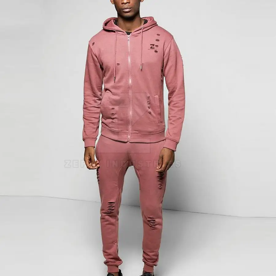 Top Selling Winter Hooded Eco-Friendly Breathable Plus Size Men Tracksuits 100% Cotton Customized Design Wholesale Bulk Sets — Zefal Industries product photograph 2 of 2