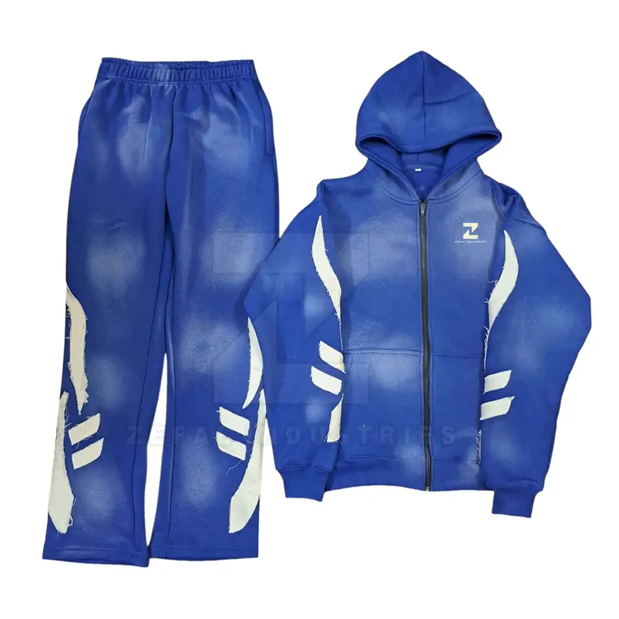OEM Service Winter Plus Size Hooded 100% Cotton Eco-Friendly Breathable Lightweight Men Tracksuits Sets Hot Sale — Zefal Industries product photograph 1 of 2