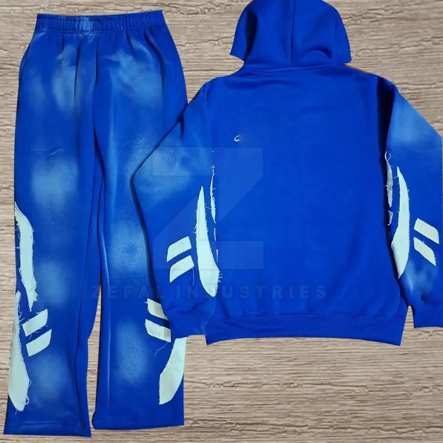 OEM Service Winter Plus Size Hooded 100% Cotton Eco-Friendly Breathable Lightweight Men Tracksuits Sets Hot Sale — Zefal Industries product photograph 2 of 2