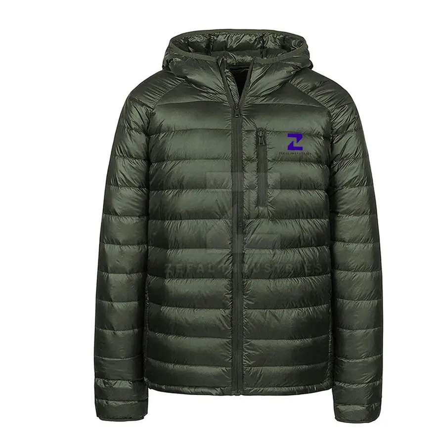 Plus Size Streetwear Puffer Jacket for Men 2025 New Style Hot Sale Winter Jacket Front Logo Breathable Eco-Friendly — Zefal Industries product photograph 1 of 2