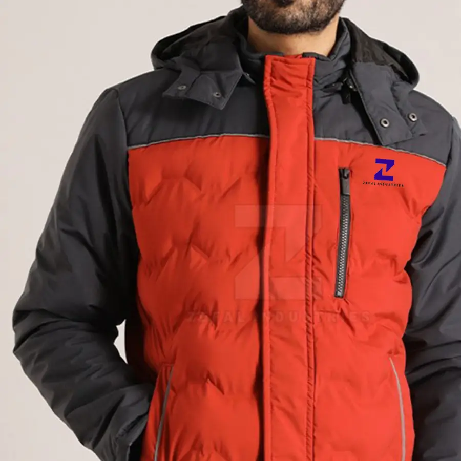 Reasonable New Fashion OEM Service Men Puffer Jacket Top Selling New Design Winter Front Logo Customized Colors — Zefal Industries product photograph 2 of 2