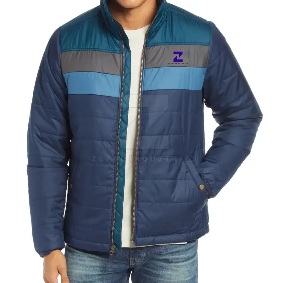 Wholesale Custom Logo Front High Quality Breathable Eco-Friendly Polyester Made Men Winter Waterproof Outdoor Use Puffer Jacket — Zefal Industries product photograph 1 of 2