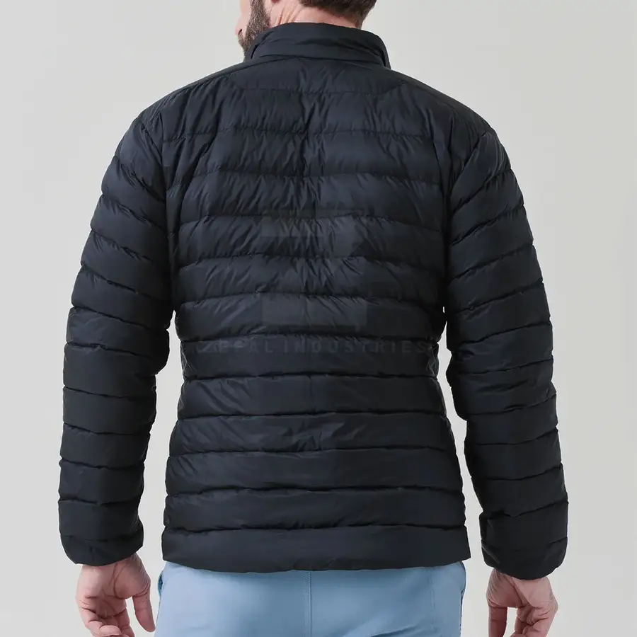 Pakistan Manufacture Breathable Eco-Friendly Men Puffer Jacket 2025 Latest Design High Quality Winter Front Logo — Zefal Industries product photograph 2 of 2