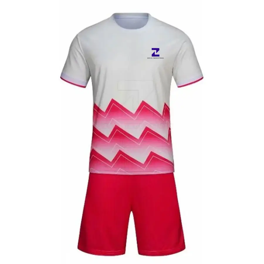 High Quality 100% Polyester Sublimation Printed Crew Neck Lightweight Breathable Quick Dry Men's Short Sleeve Soccer Sports — Zefal Industries product photograph 2 of 2