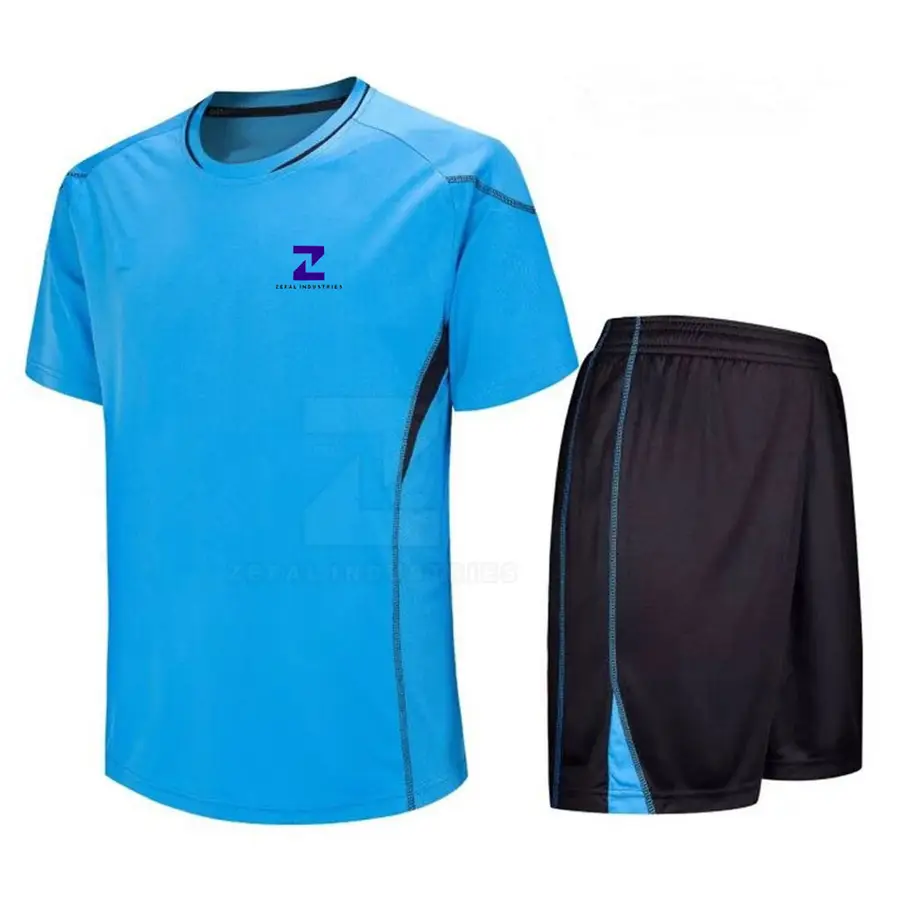 Soft 100% Polyester Custom Design Printed Short Sleeve Quick Dry Breathable Lightweight Soccer Uniform for Men OEM Service — Zefal Industries product photograph 1 of 2