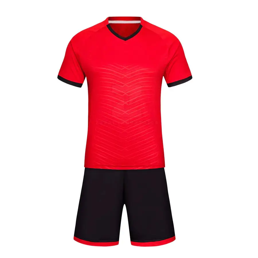 Round Neck Short Sleeves Printed Soccer Jersey Shorts Set High Quality Breathable Lightweight Quick Dry Customized New Design — Zefal Industries product photograph 1 of 2