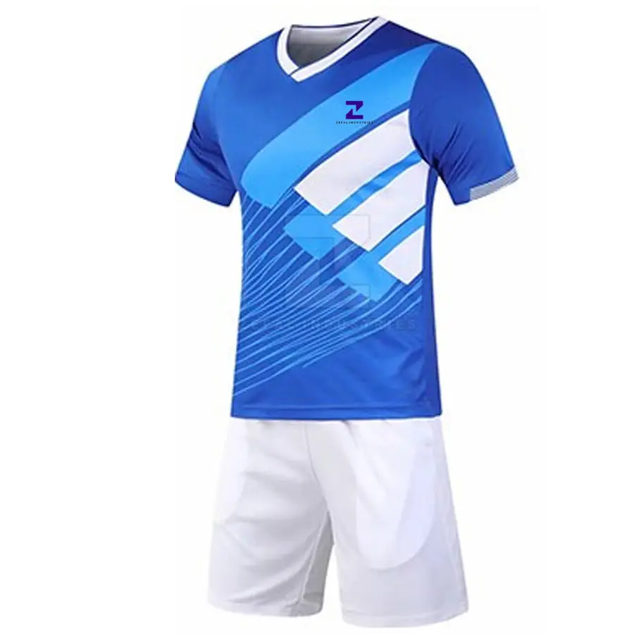 Solid Color Lightweight Breathable Quick Dry Men Adults Soccer Uniform 100% Polyester Team Wear High Quality for Players — Zefal Industries product photograph 2 of 2