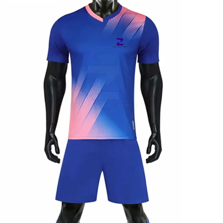 Sublimated Printed High Quality 100% Polyester Quick Dry Lightweight Breathable Custom Men's Soccer Uniform Sets Top — Zefal Industries product photograph 1 of 2