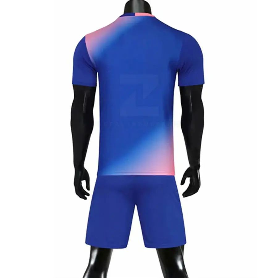 Sublimated Printed High Quality 100% Polyester Quick Dry Lightweight Breathable Custom Men's Soccer Uniform Sets Top — Zefal Industries product photograph 2 of 2
