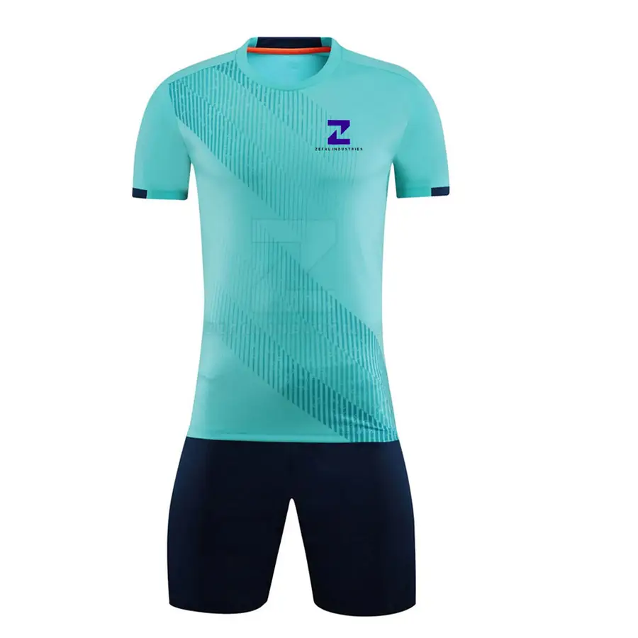 Professional Manufacture Team Wear Custom Soccer Uniform Wholesale High Quality 100% Polyester Short Printed Breathable — Zefal Industries product photograph 1 of 2