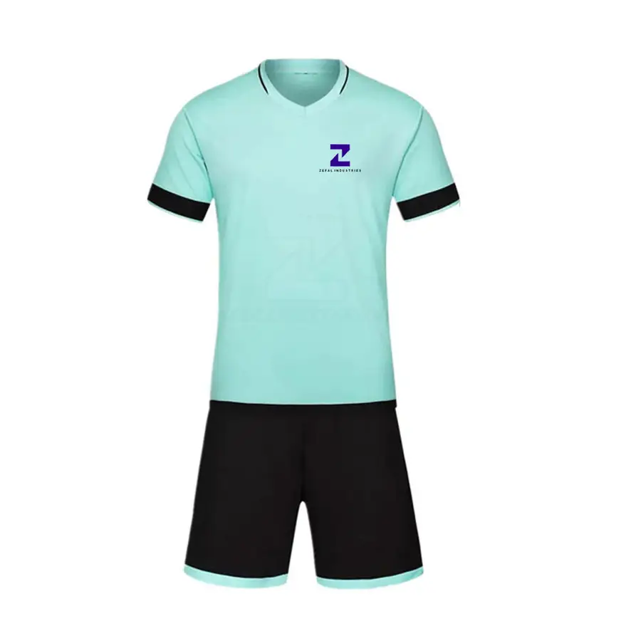 Lightweight Quick Dry Soccer Uniform Sets High Quality 100% Polyester Wholesale Rate Factory Direct Supplier for Adults — Zefal Industries product photograph 1 of 2