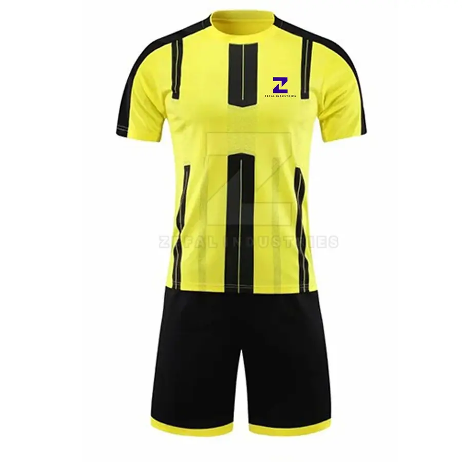 Football Player Training Soccer Uniforms Adult Men's Customizable 100% Polyester Quick Dry Lightweight Breathable Team Uniform — Zefal Industries product photograph 1 of 2