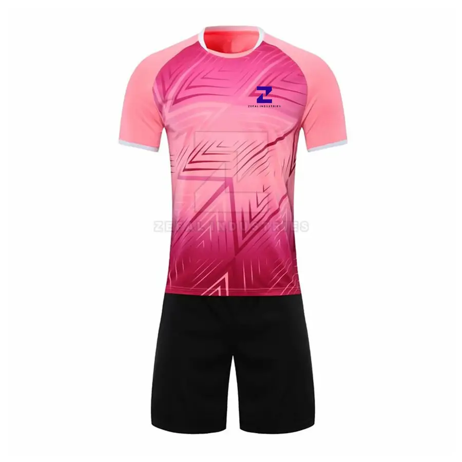 Wholesale Custom High Quality 100% Polyester Lightweight Quick Dry Soccer Uniforms for Men Breathable Sets — Zefal Industries product photograph 1 of 2