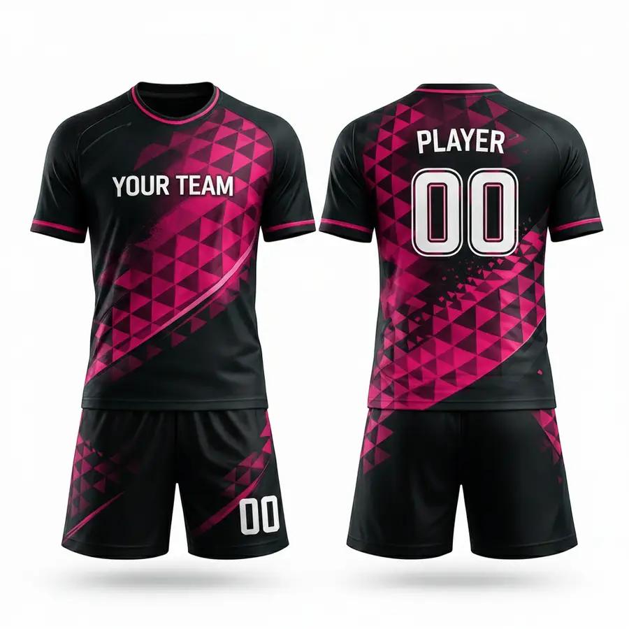 Men's Sports Wear Customizable Jersey Set Full Sleeve Anti-Bacterial 100% Polyester Football Jersey Training Clothes — Zefal Industries product photograph 2 of 2