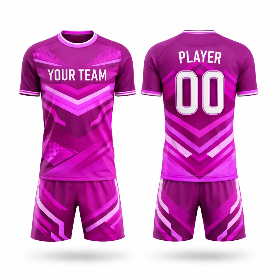 Personalized Design Red White Stylish Team High Quality Full Sleeve Football Factory OEM Kits 100% Polyester Anti-Bacterial — Zefal Industries product photograph 1 of 2