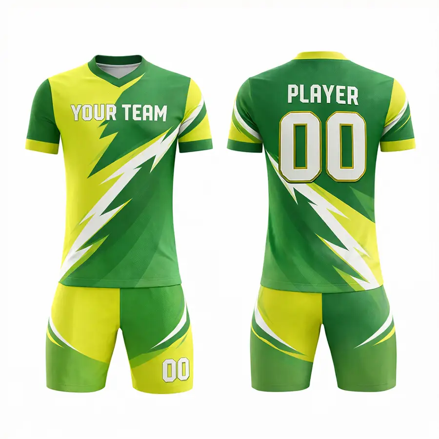Full Sleeve V Neck Jersey Men's Football Jersey Regular T-Strap Drawstring Closure Quick Dry Breathable Fabric Anti-Bacterial — Zefal Industries product photograph 1 of 2