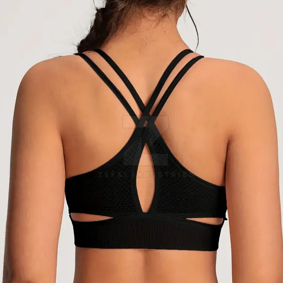 Women High Support Breathable Eco-Friendly Sports Bra Removable Pads Durable Stretch Fabric for Gym Running Daily Comfort-Quick — Zefal Industries product photograph 2 of 2
