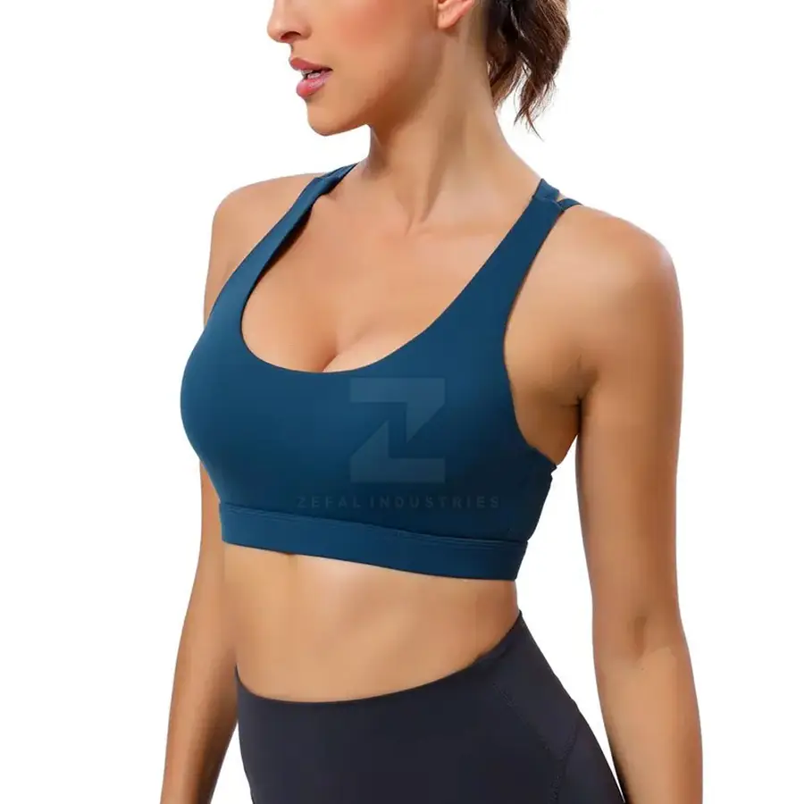 High Support Breathable Sports Bra Adjustable Straps Removable Pads Quick Dry Eco-Friendly Features for Running Gym Sports — Zefal Industries product photograph 2 of 2