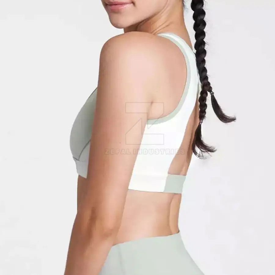 Eco-Friendly Breathable High Support Padded Sports Bra for Women-Gym Yoga & Outdoor Activities with Quick Dry & Removable Pads — Zefal Industries product photograph 2 of 2