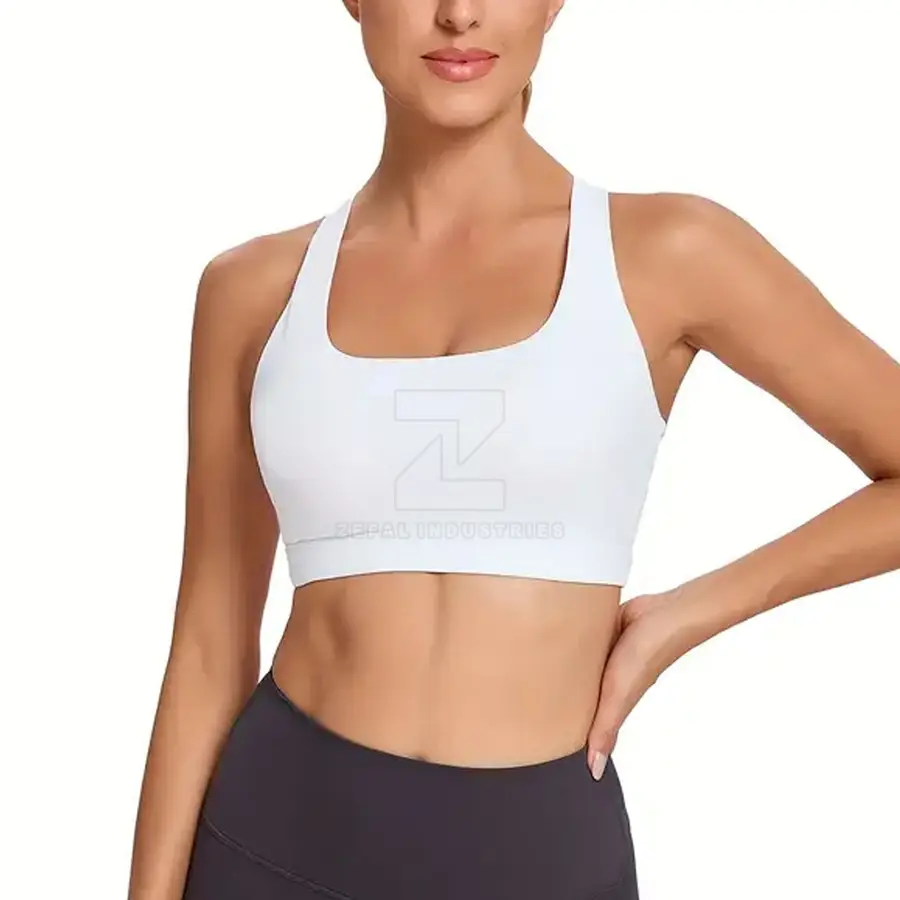 Sports Bra Women High Support Quick Dry Eco-Friendly Adjustable Straps Breathable Back Removable Pads Customizable Spandex/Nylon — Zefal Industries product photograph 1 of 2