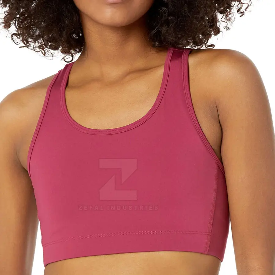 Made Pakistan Women Sports Bra Active Wear Breathable High Support Eco-Friendly Spandex/Nylon Quick Dry Adjustable Straps — Zefal Industries product photograph 1 of 2