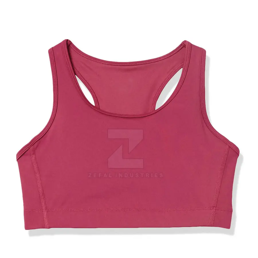 Made Pakistan Women Sports Bra Active Wear Breathable High Support Eco-Friendly Spandex/Nylon Quick Dry Adjustable Straps — Zefal Industries product photograph 2 of 2