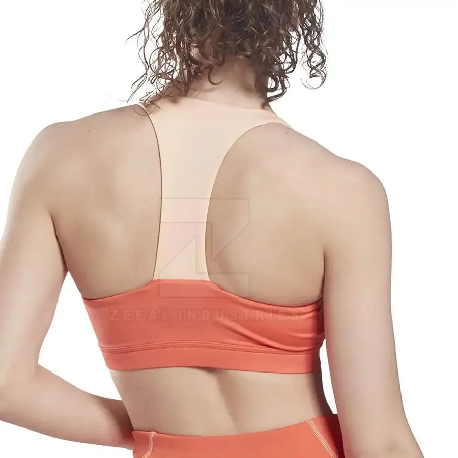Seamless Breathable Eco-Friendly Quick Dry Yoga Fitness Gym Sports Bra Women High Support Adjustable Straps Front Customizable — Zefal Industries product photograph 2 of 2