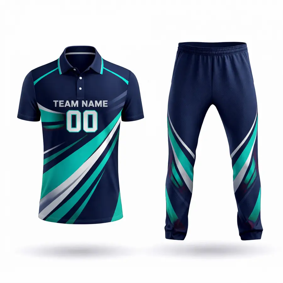 Latest Design Men's Cricket Uniform with Customizable Options 100% Polyester Anti-Bacterial Winter — Zefal Industries product photograph 2 of 2