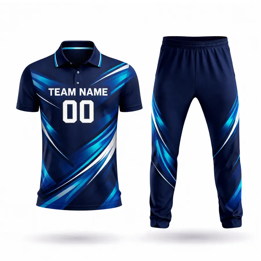 Professional Wholesale Customized Cricket Uniform Full Sublimation Logo Design 100% Polyester Anti-Bacterial Men Custom Team — Zefal Industries product photograph 1 of 2