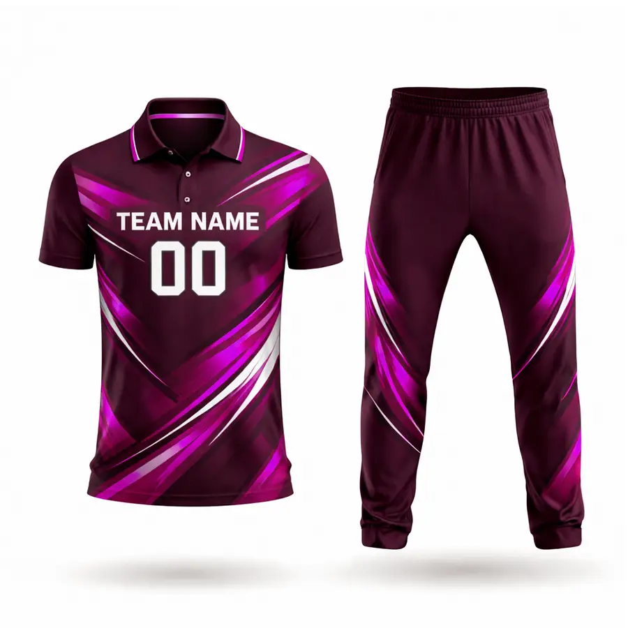 Professional Wholesale Customized Cricket Uniform Full Sublimation Logo Design 100% Polyester Anti-Bacterial Men Custom Team — Zefal Industries product photograph 2 of 2