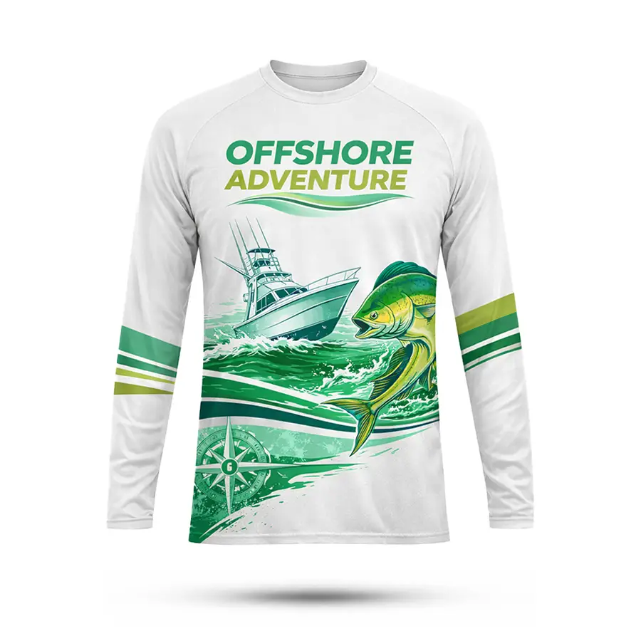 Long Sleeve Sublimation Printing Customized Logo Wear Design Your Own High Quality Anti-Bacterial 100% Polyester Winter Sports — Zefal Industries product photograph 2 of 2