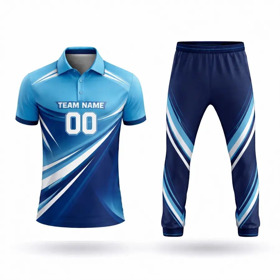 New Design Digital Print Anti-Bacterial 100% Polyester Men's Cricket Uniform for Kit Customizable Team Jersey Winter — Zefal Industries product photograph 1 of 2
